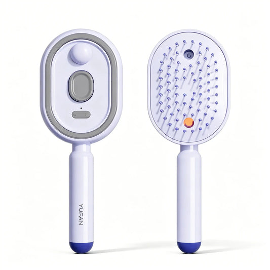 ✨ ✨ 1-Click Self-Cleaning Detangling Hair Brush wit✨ 1-Click Self-Cleaning Detangling Hair Brush with Hydrating Mist | Frizz Control & Scalp Massage 💆‍♀️