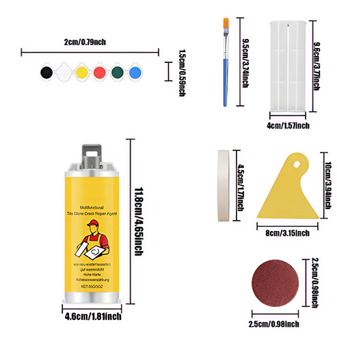 🏆 Pro-Grade Tile Repair Hero —Fast-Drying Invisible Kit for Cracks, Chips & Holes —Waterproof & Permanent DIY Solution ✨
