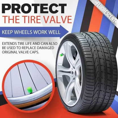 ✨ Universal Luminous Tire Valve Caps —Glow-in-the-Dark Neon Wheel Covers for Cars & Bikes 🚗