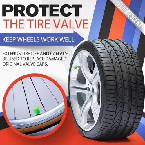 ✨ Universal Luminous Tire Valve Caps —Glow-in-the-Dark Neon Wheel Covers for Cars & Bikes 🚗