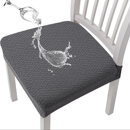 👜🪑 Waterproof Jacquard Chair Covers — ✨Stretchy, Durable & Non-Slip Seat Protectors for Dining Room, Pets & Kids! 🌟
