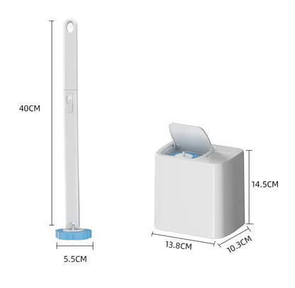 🚽Disposable Toilet Brush Set -with Built-In Cleaner & 60Refills