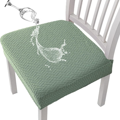 👜🪑 Waterproof Jacquard Chair Covers — ✨Stretchy, Durable & Non-Slip Seat Protectors for Dining Room, Pets & Kids! 🌟