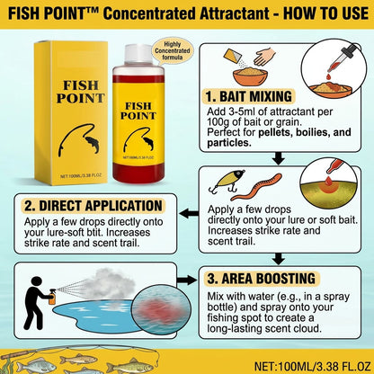 🎣 Reel in More Catches! Fast-Acting Concentrated Fish Attractant Liquid & Scent Booster