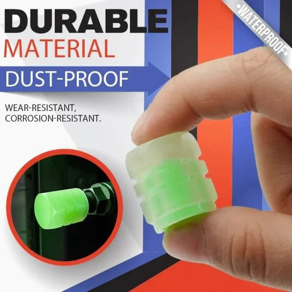 ✨ Universal Luminous Tire Valve Caps —Glow-in-the-Dark Neon Wheel Covers for Cars & Bikes 🚗