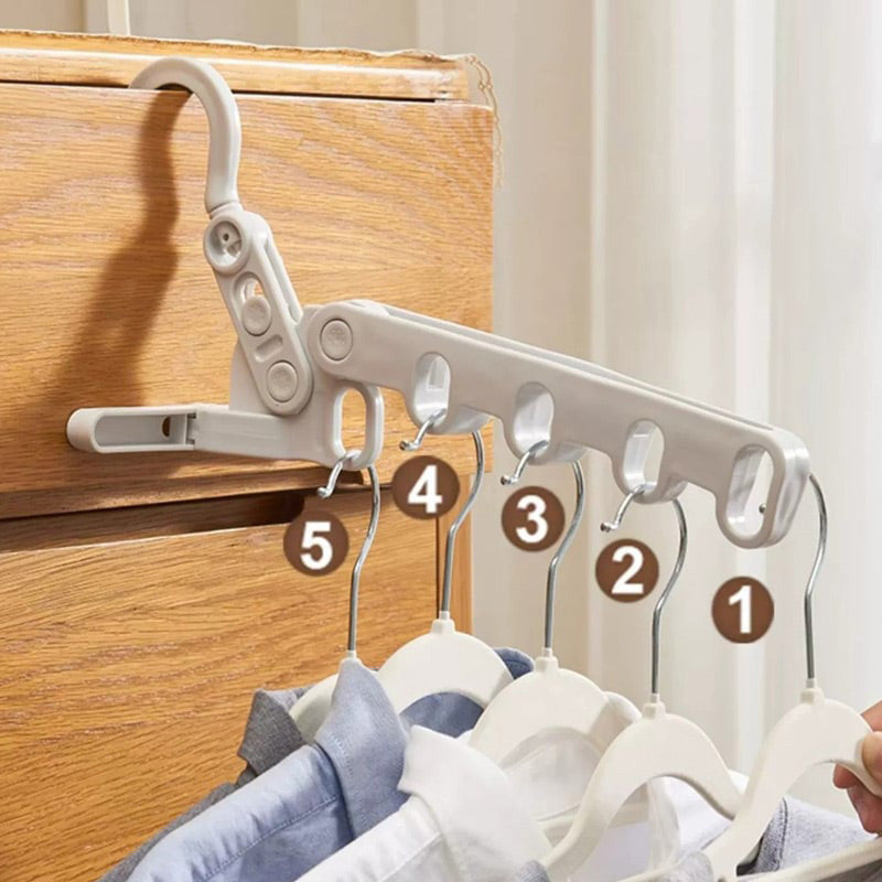 🏆 Last Day Special Price £8.99 ! 🔥Buy 1 Get 1 Free🎁 Portable Foldable Clothes Hanger