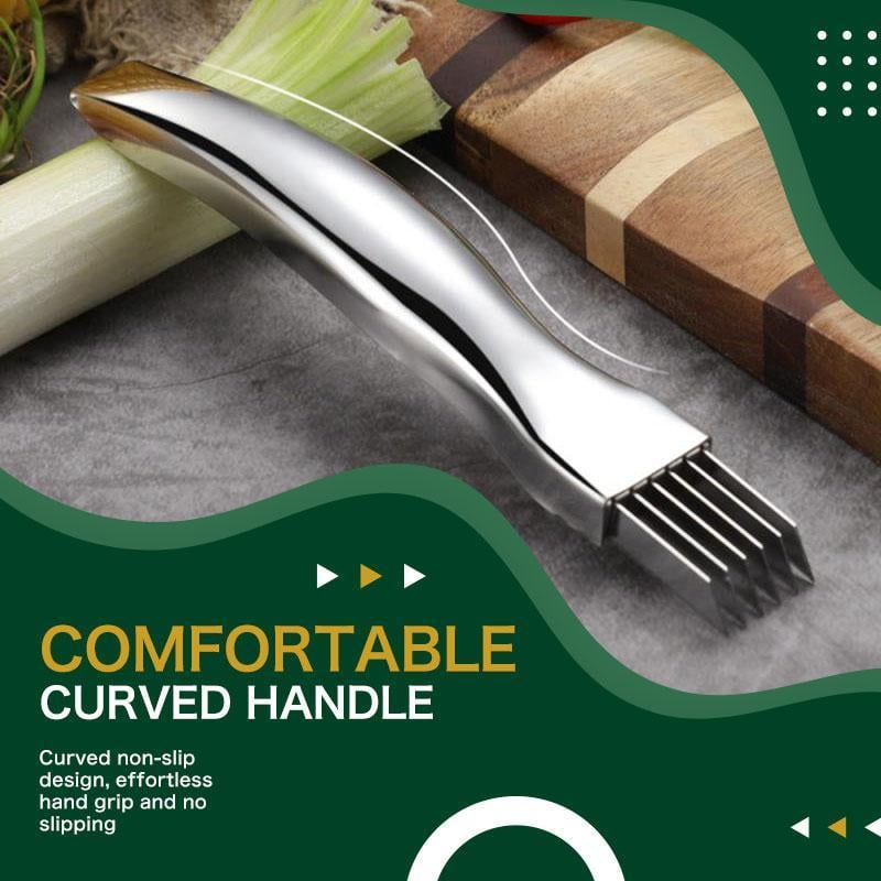 ✨🔥Shred Silk The Knife – 🔪Multi-Blade Scallion & Vegetable Cutter, Effortless & Time-Saving✨