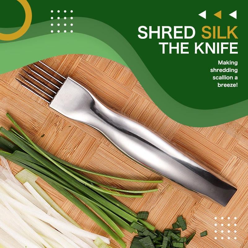 ✨🔥Shred Silk The Knife – 🔪Multi-Blade Scallion & Vegetable Cutter, Effortless & Time-Saving✨