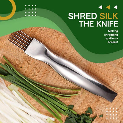 ✨🔥Shred Silk The Knife – 🔪Multi-Blade Scallion & Vegetable Cutter, Effortless & Time-Saving✨