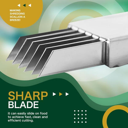 ✨🔥Shred Silk The Knife – 🔪Multi-Blade Scallion & Vegetable Cutter, Effortless & Time-Saving✨