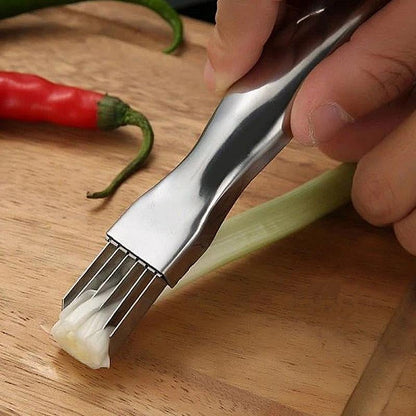 ✨🔥Shred Silk The Knife – 🔪Multi-Blade Scallion & Vegetable Cutter, Effortless & Time-Saving✨
