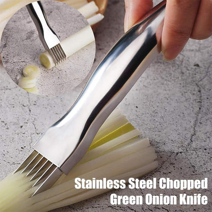 ✨🔥Shred Silk The Knife – 🔪Multi-Blade Scallion & Vegetable Cutter, Effortless & Time-Saving✨
