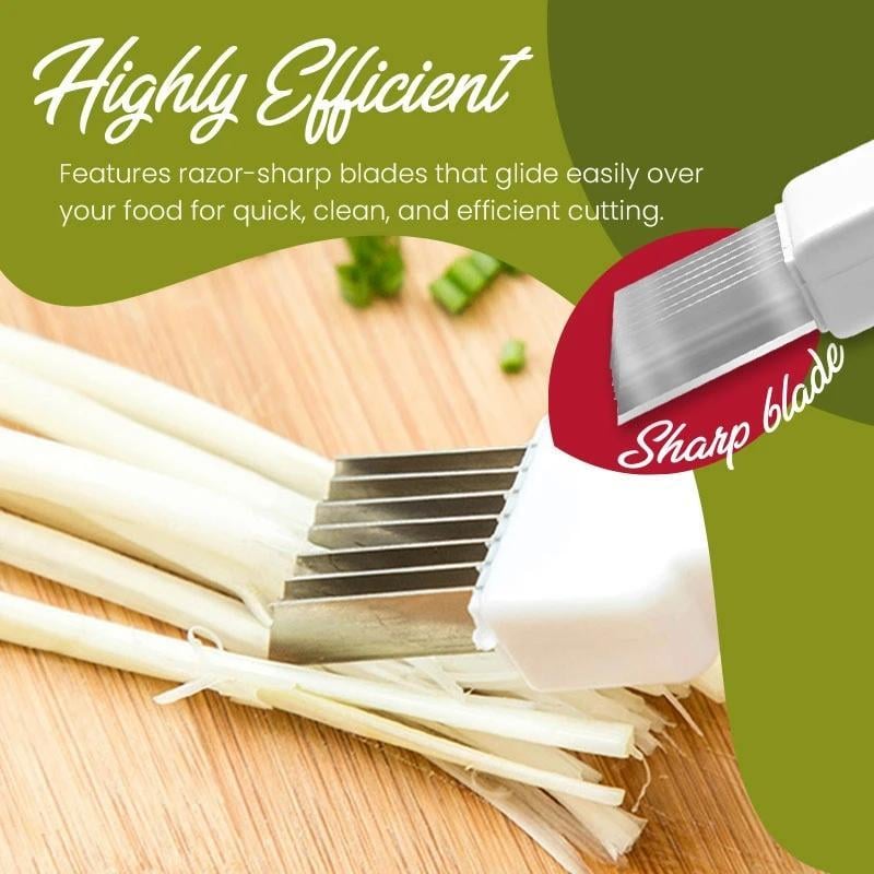 ✨🔥Shred Silk The Knife – 🔪Multi-Blade Scallion & Vegetable Cutter, Effortless & Time-Saving✨