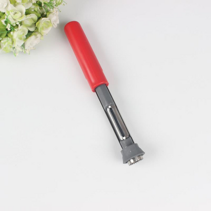 🍎 2-in-1 Fruit Corer & Peeler –⚡ Stainless Steel, Sharp Blade, Non-Slip Grip✨