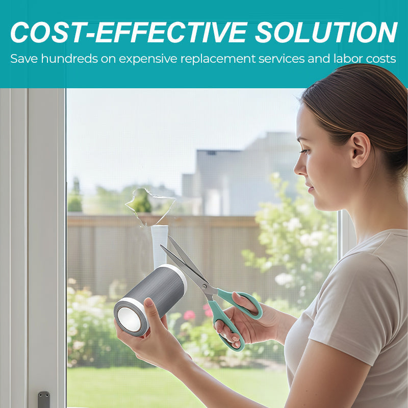 🪟 Self-Adhesive Window Screen Repair Tape — Instant Patch for Tears, Keeps Bugs Out & Air Flowing