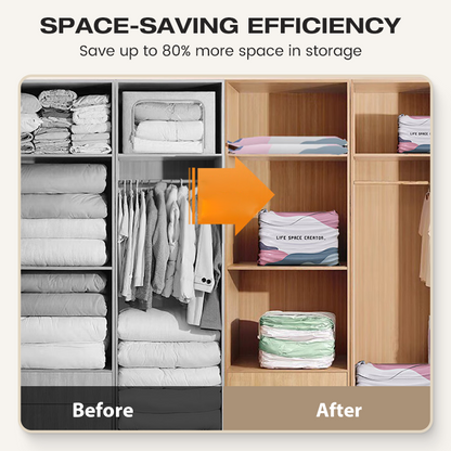 ✨ No-Pump Revolutionary Vacuum Storage Bags —Space-Saving Compression Bags for Bedding & Clothes | Tool-Free Organization Solution 🏠