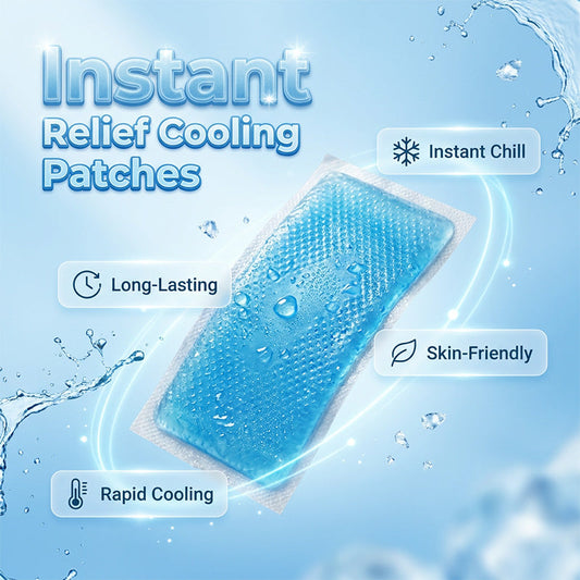 ❄️ Instant Cooling Ice Patches – Chill Out Instantly, Stay Cool for Hours! 🧊😎 Fast fever relief, workout recovery, and summer comfort – just peel, stick, and feel the freeze. 🌞💙