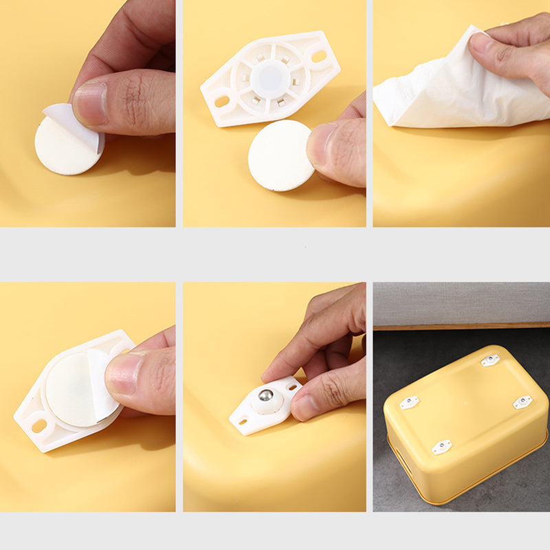 🔄Universal 360° Rotating Self-Adhesive Wheels Set